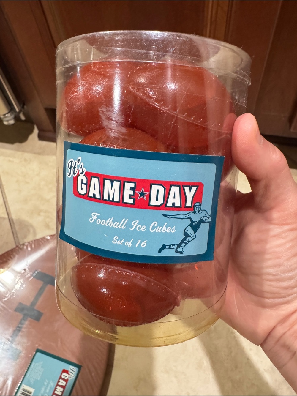 New It’s Game Day reusable Football Ice Cubes - Set of 16